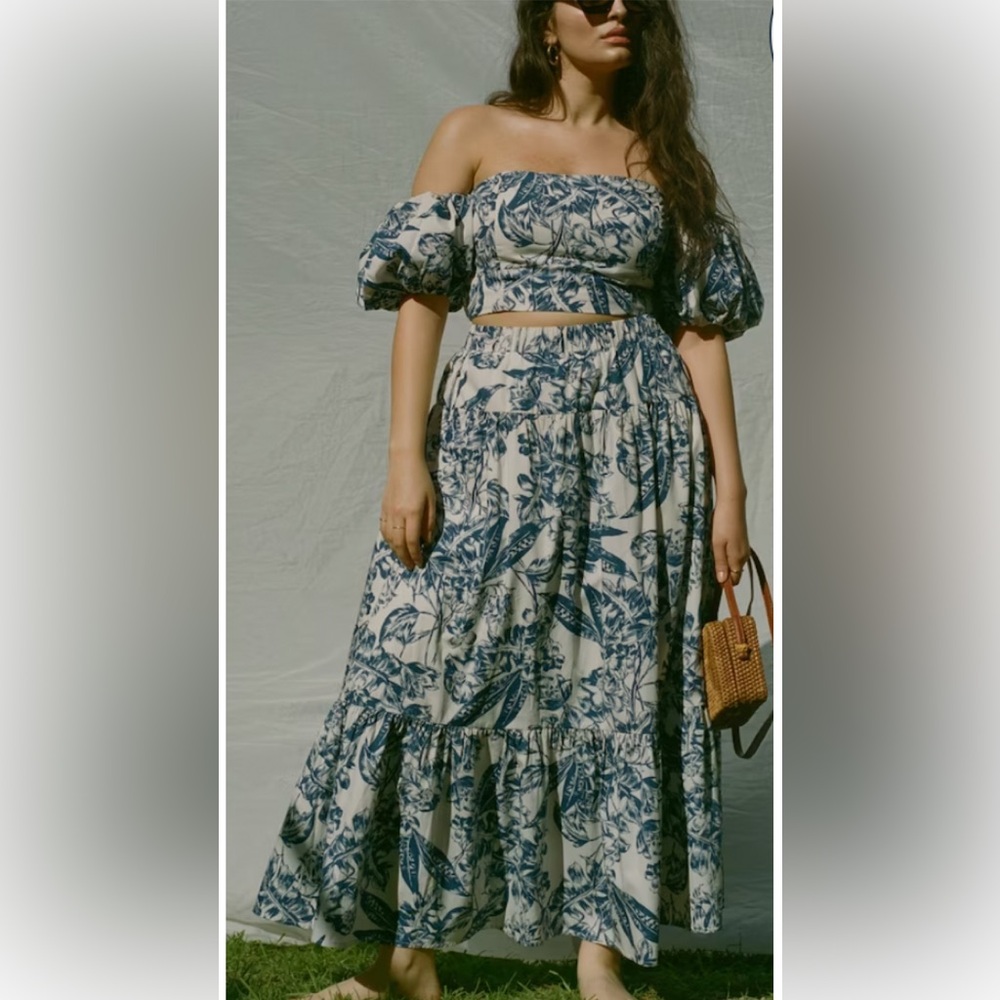 Abercrombie & Fitch Blue and White Floral Dress